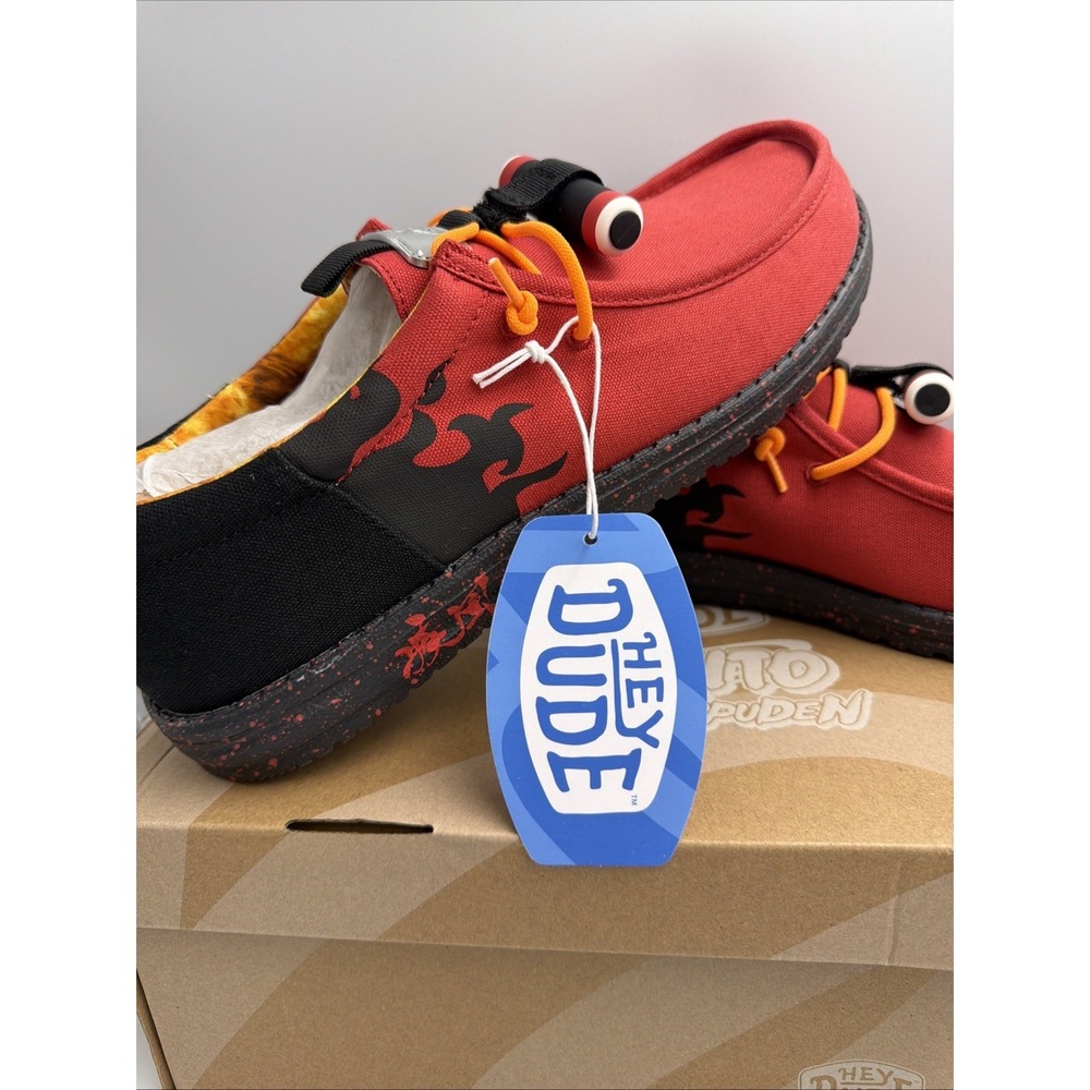 Naruto Shippuden Hey Dude Naruto Sage Mode Size Mens  12 NIB Red Black